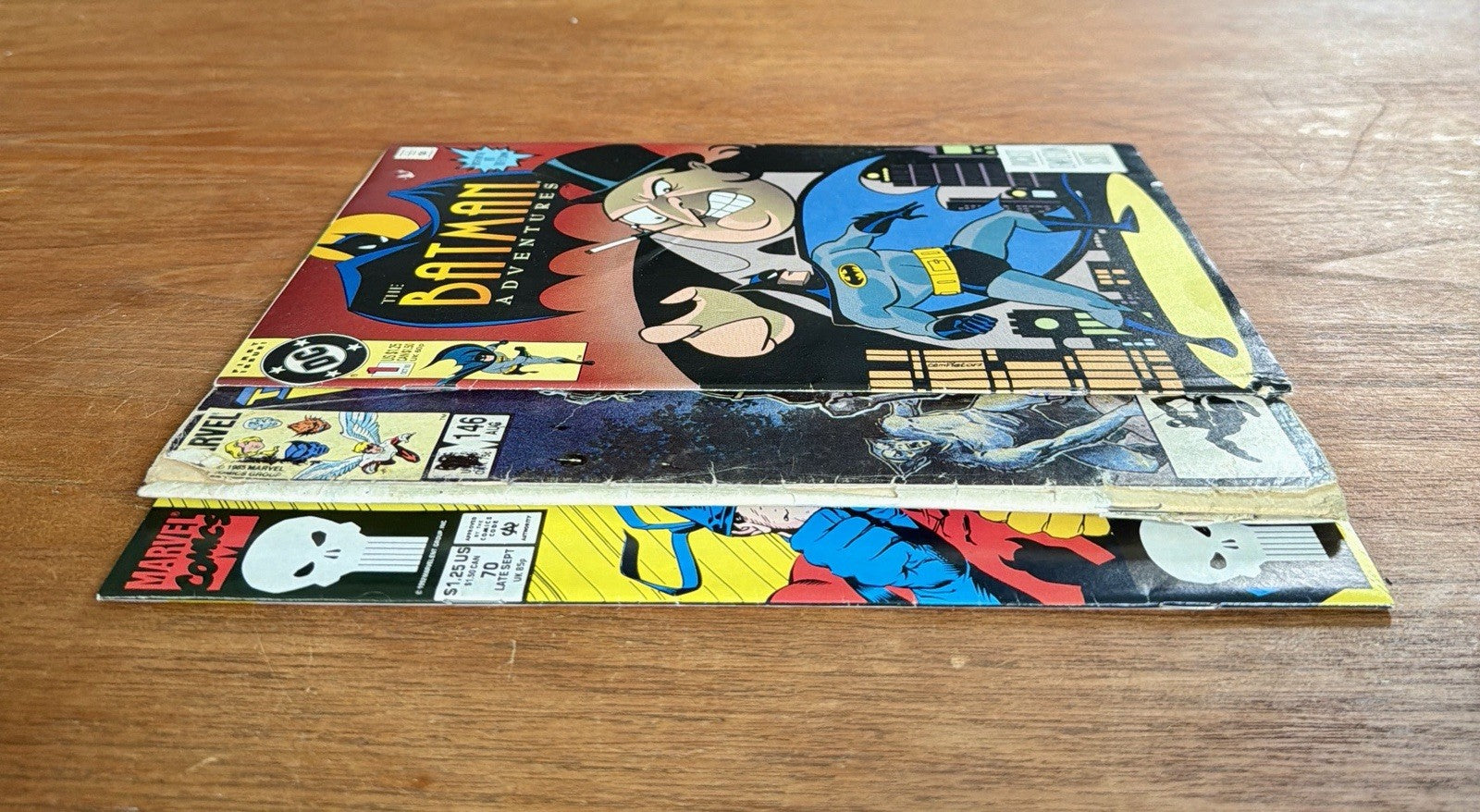 Vintage 90’s & 90’s Marvel DC 6 Comic Book Bundle Lot Batman Punisher & More!