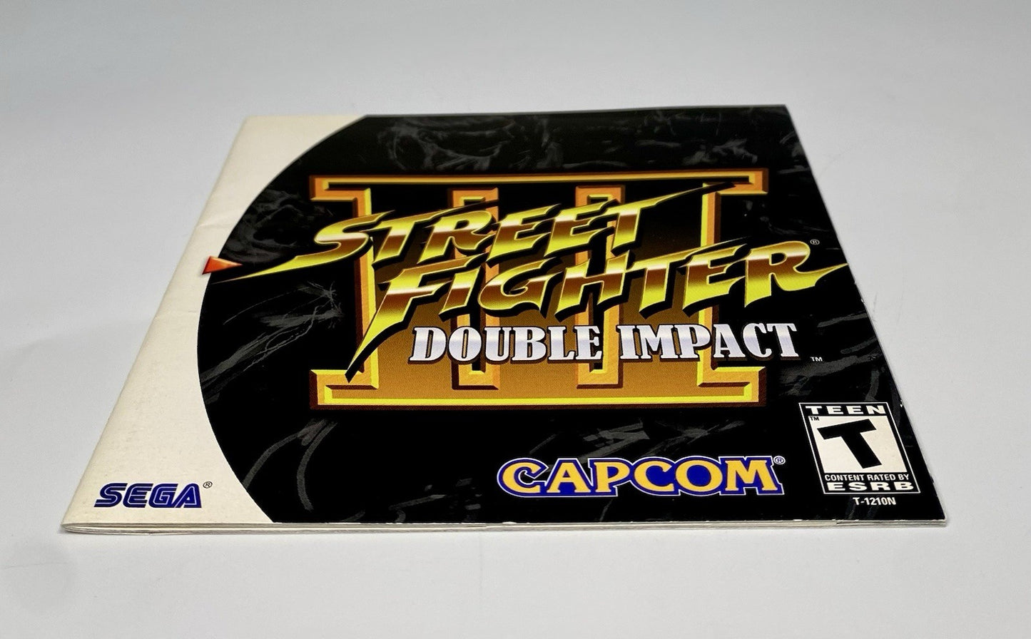Street Fighter III: Double Impact Manual Only With Registration Card No Game