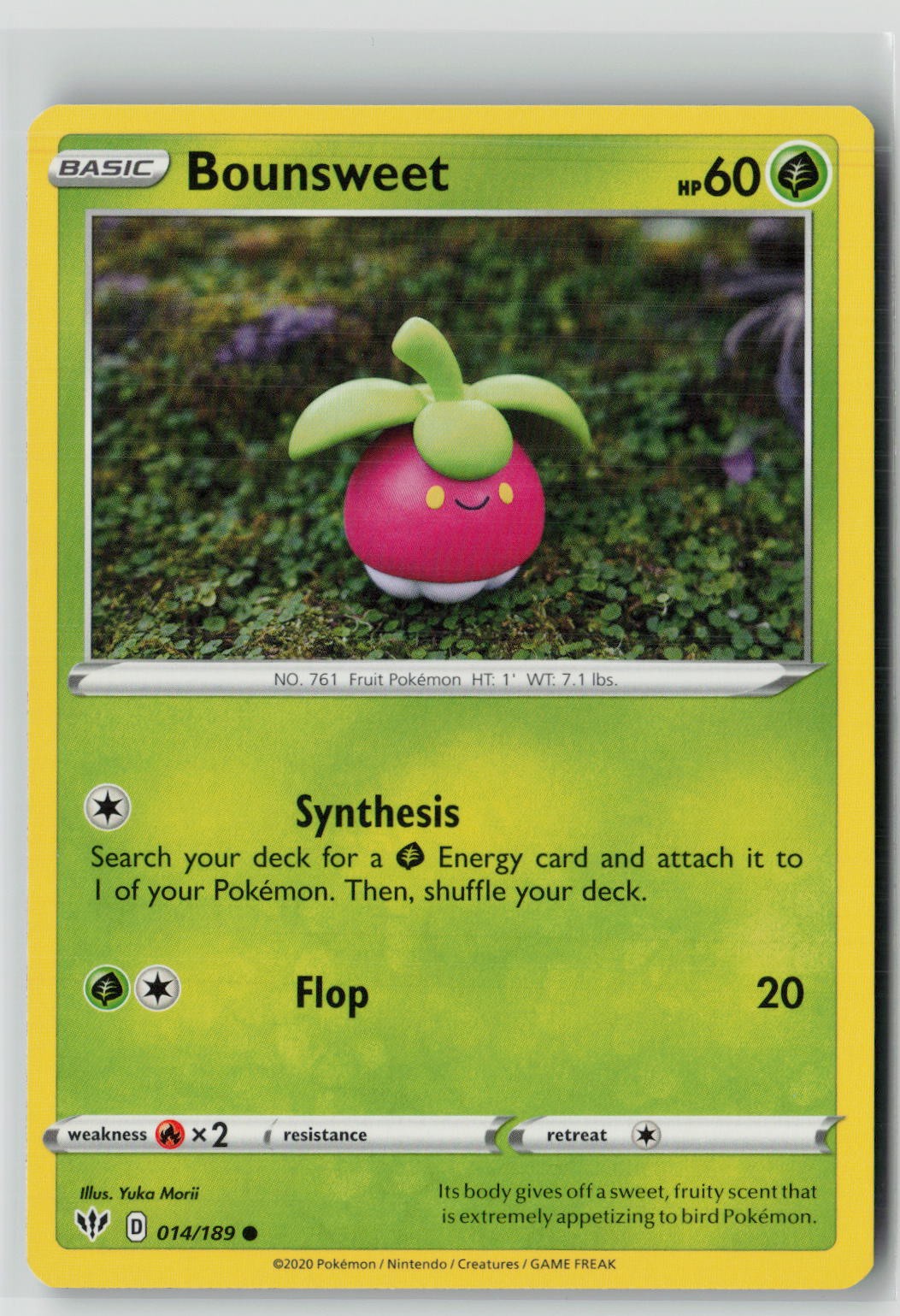 Bounsweet (SWSH03: Darkness Ablaze 014/189) NM