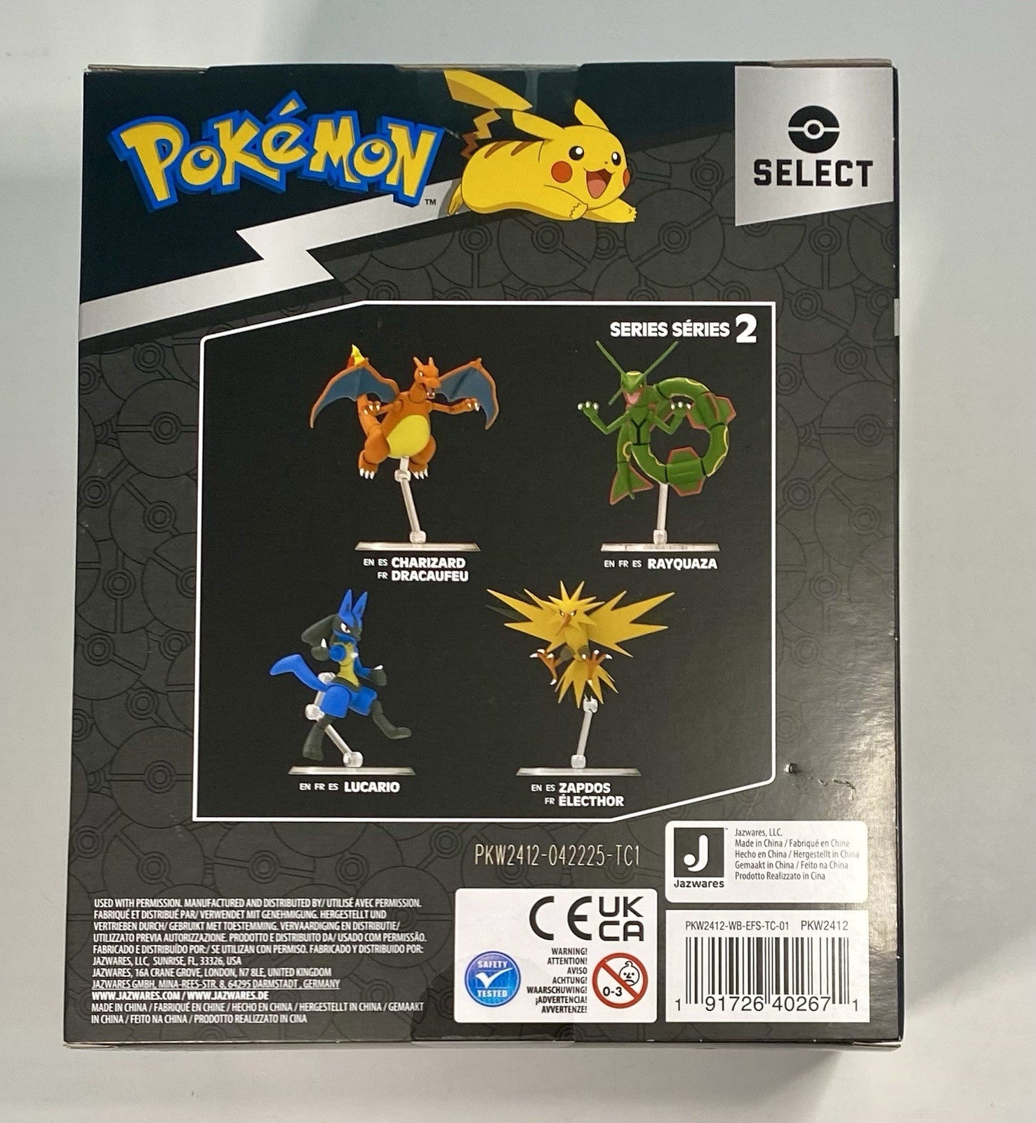 Pokemon Select Articulated Zapdos 6" Series 2 Action Figure NEW Sealed