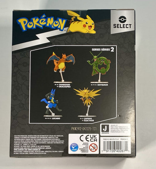 Pokemon Select Articulated Zapdos 6" Series 2 Action Figure NEW Sealed