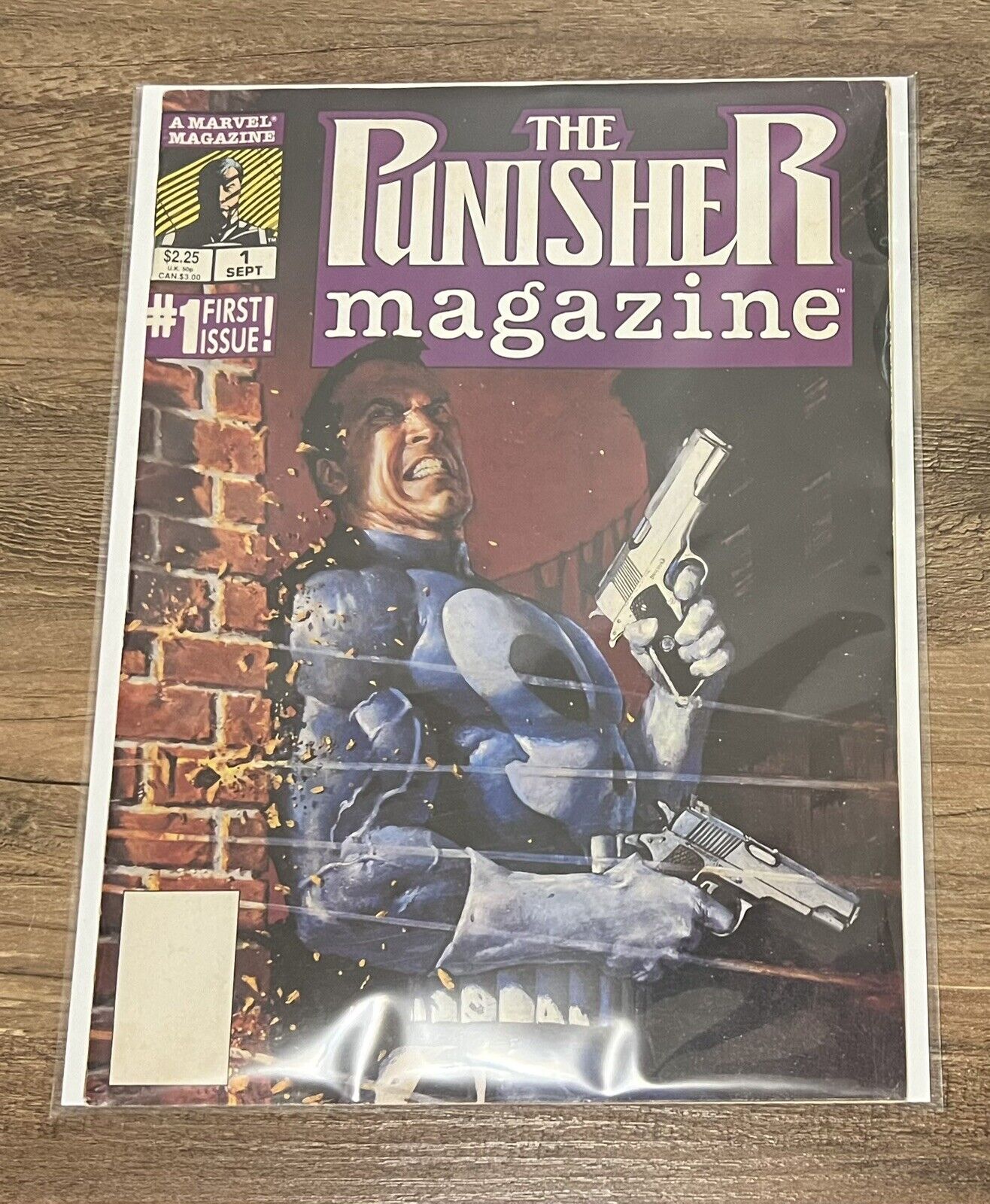 THE PUNISHER MAGAZINE  #1 Marvel Comics 1989 MIKE ZECK