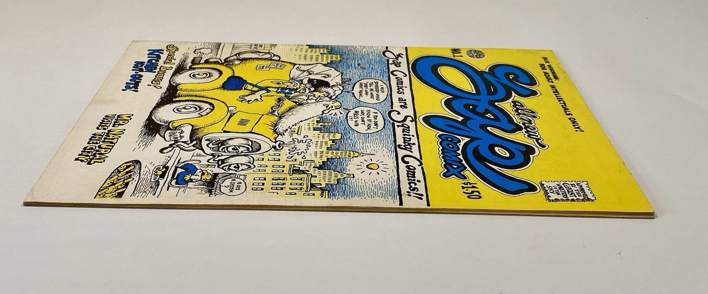 ZAP COMIX No. 1 One Apex Novelties 7th Print R Crumb robert 196
