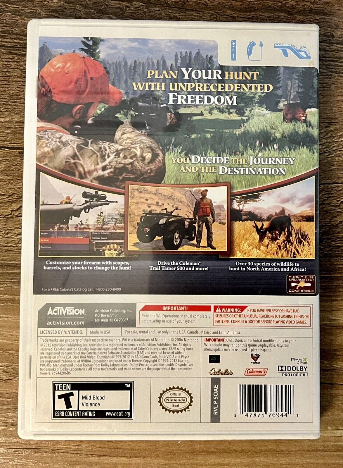 Cabela's Hunting Expeditions (Nintendo Wii, 2012) CIB, Tested And Works!