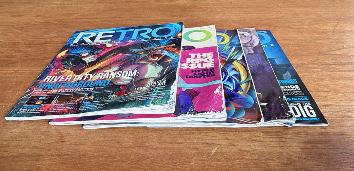 RETRO VIDEOGAME MAGAZINE Lot Of 5 (2014) ISSUES #2-6 Read Description #2 Signed
