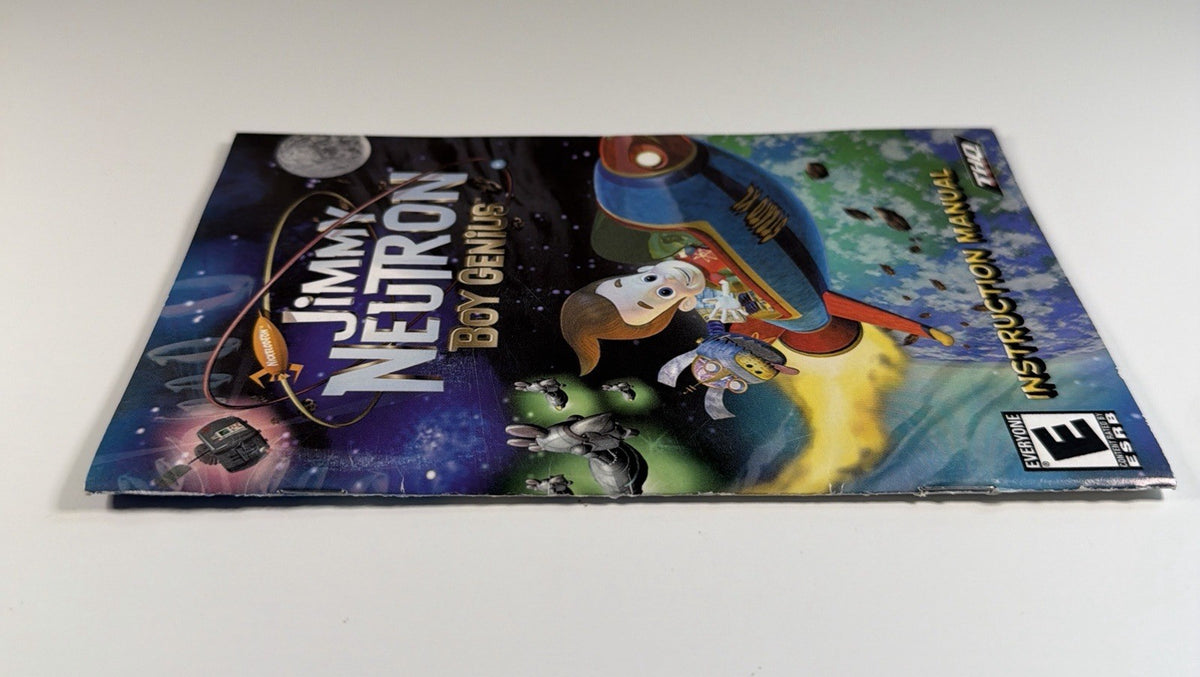 Jimmy Neutron Boy Genius PS2 PlayStation 2 Instruction Manual Only
