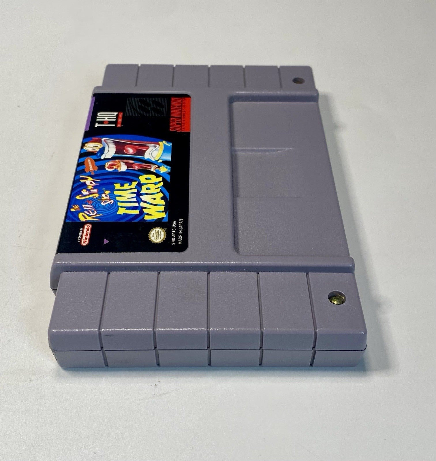 The Ren & Stimpy Show: Time Warp (Super Nintendo SNES, 1994) Tested Working