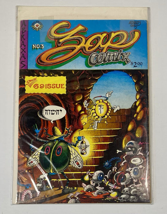 ZAP COMIX #3 R. Crumb 5th Print $2.00 Cover Underground Comic