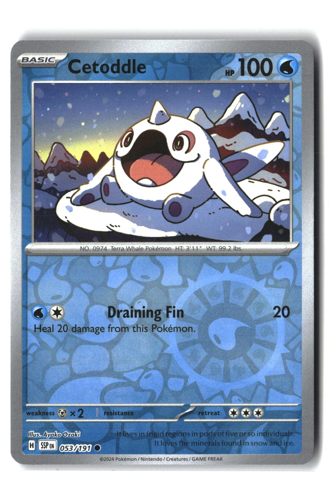 Cetoddle Reverse Holofoil NM (Surging Sparks 053/191)