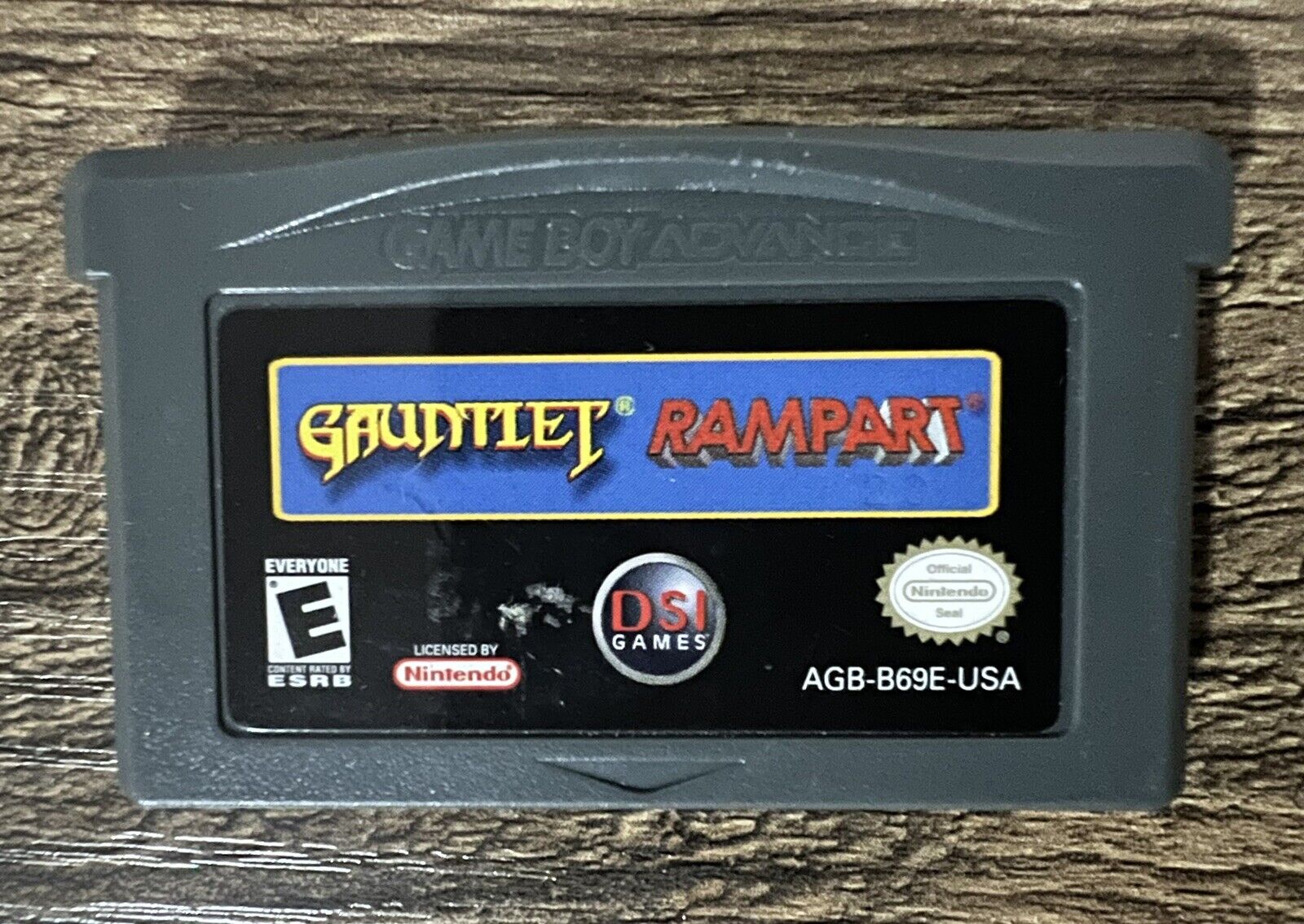 Nintendo Gameboy Advance (GBA) Gauntlet Rampart Cartridge Only - TESTED