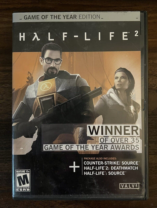 Half-Life 2: Game of the Year Edition (PC, 2005) 5 Discs And CD Key. Mint Discs