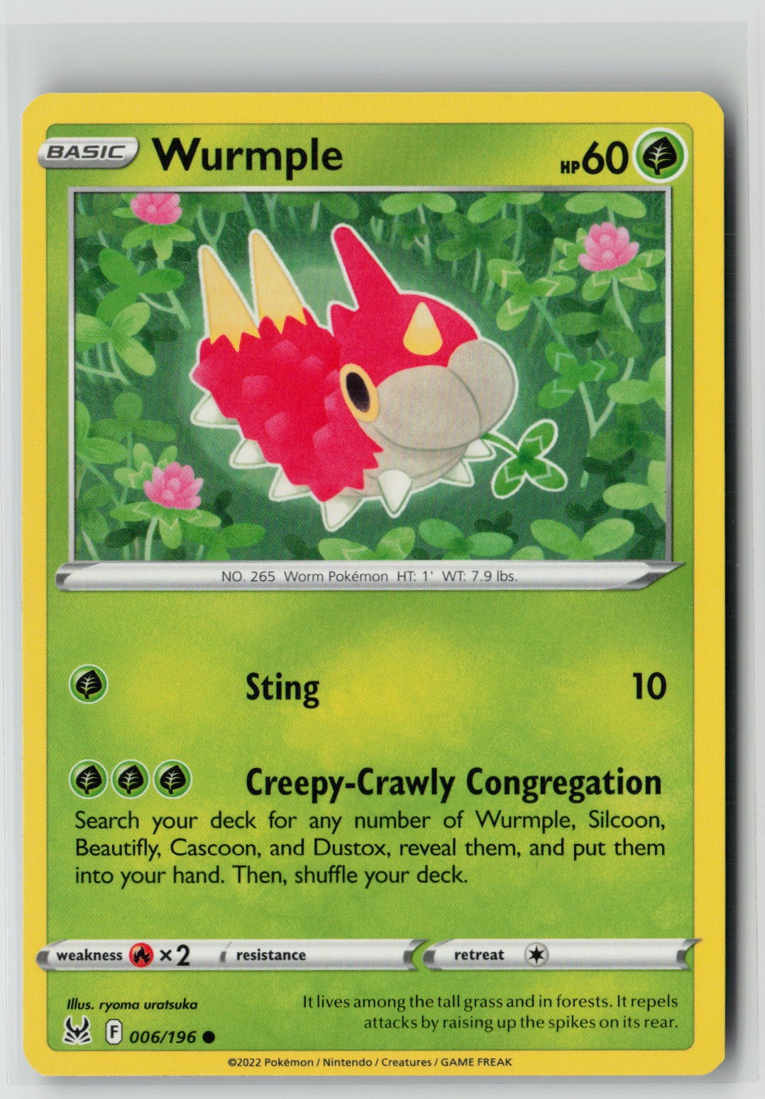 Wurmple (SWSH11: Lost Origin 006/196) NM
