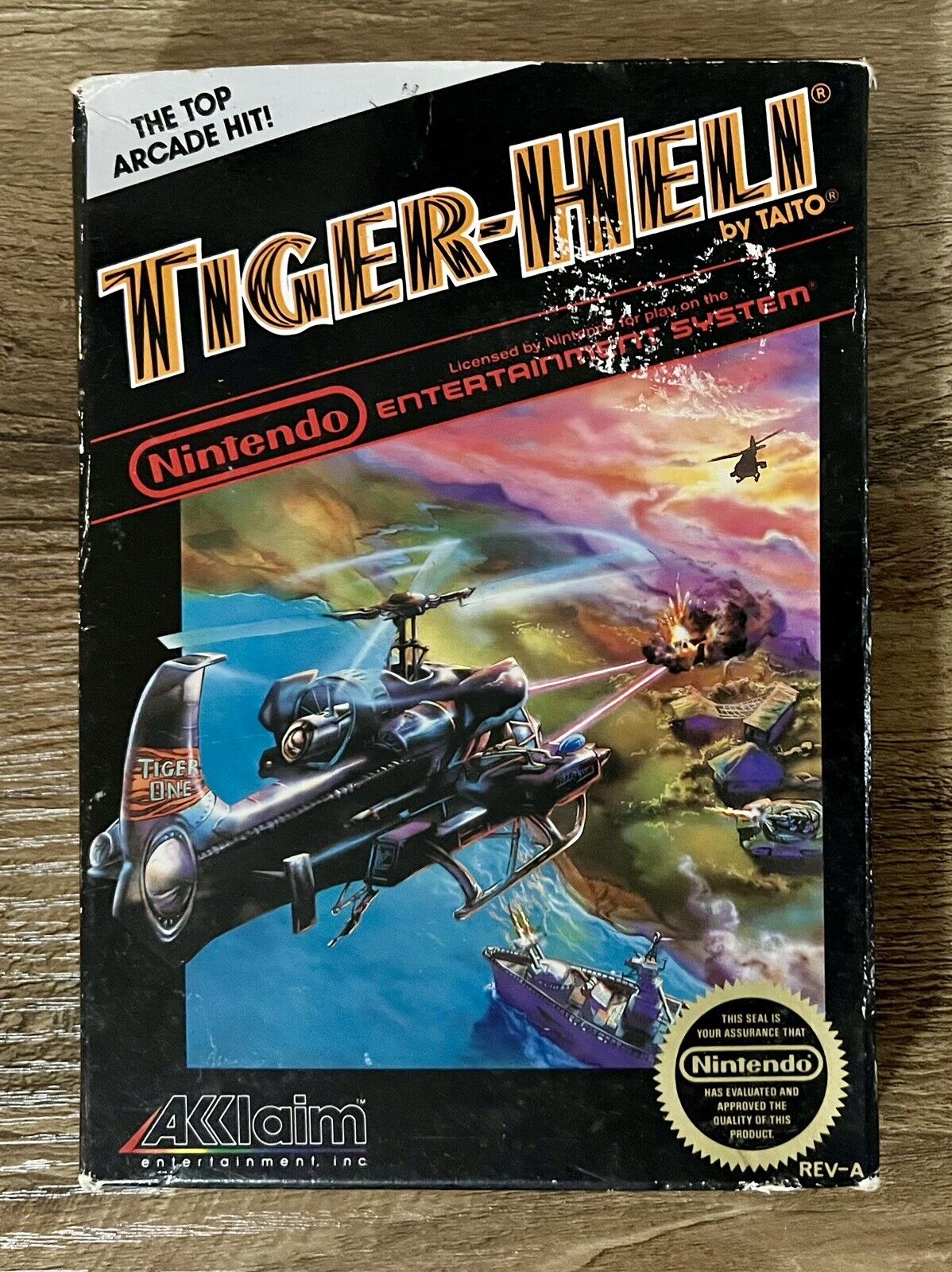 Tiger-Heli Nintendo NES Complete in Box CIB Tested & Works!