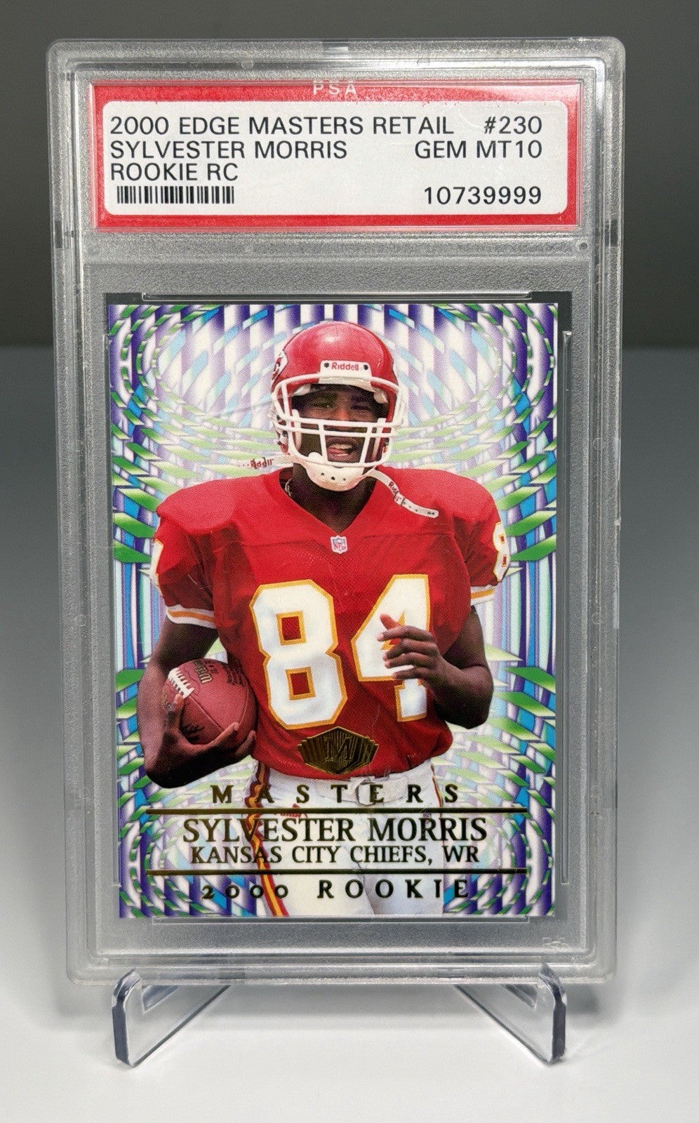 2000 Collector's Edge Masters - Sylvester Morris #230 Retail (RC) PSA GEM MT 10