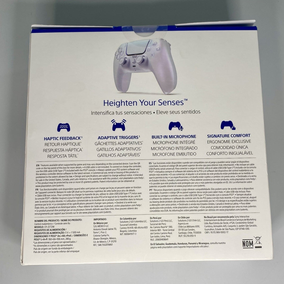 New Sony PlayStation 5 PS5 Dualsense Wireless Controller Chroma Pearl CFI-ZCT2W