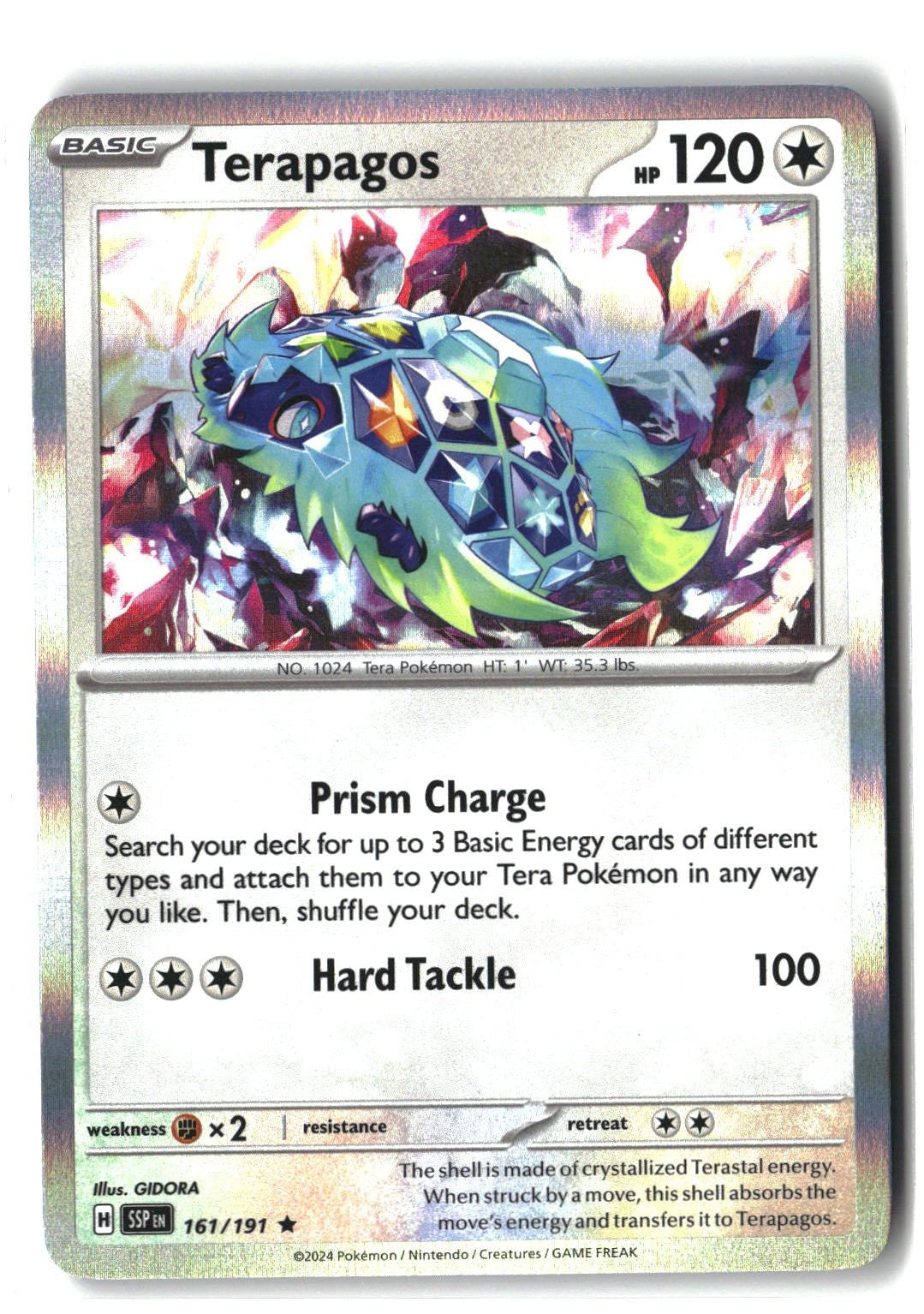 Terapagos Holofoil NM (Surging Sparks 161/191)
