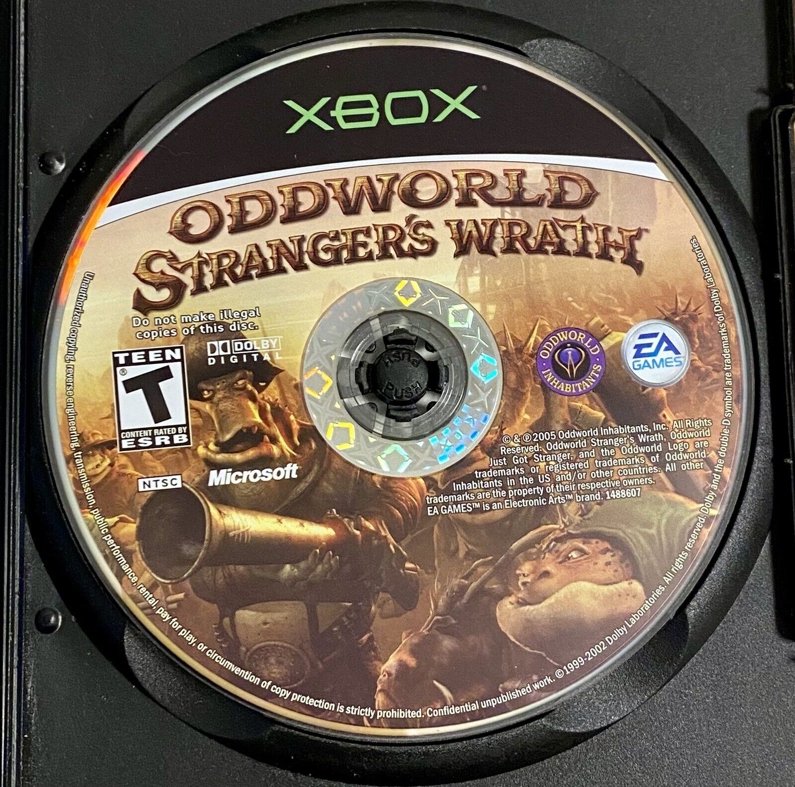 Oddworld: Stranger's Wrath (Microsoft Xbox, 2005) Disc Only, Authentic & Tested