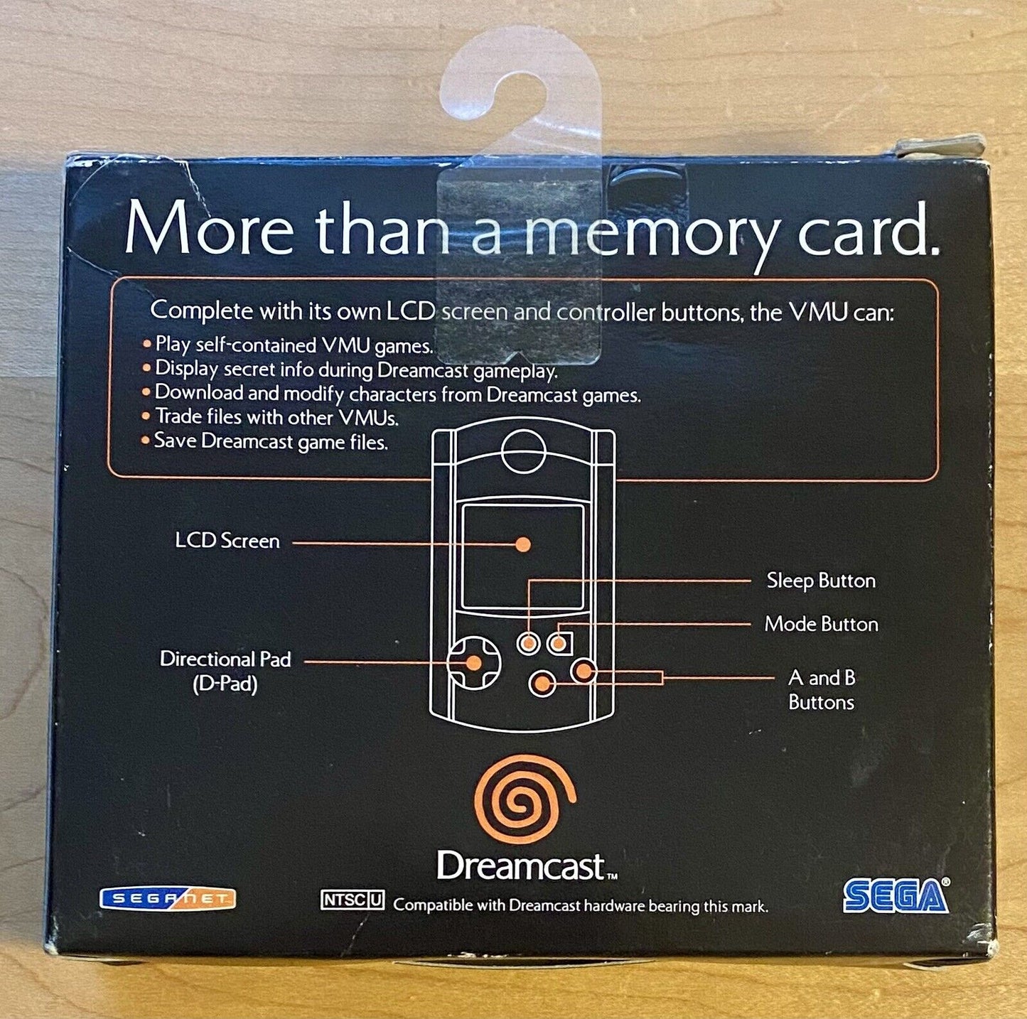 DVMU White Visual Memory Unit (Sega Dreamcast) w/ Box, Opened