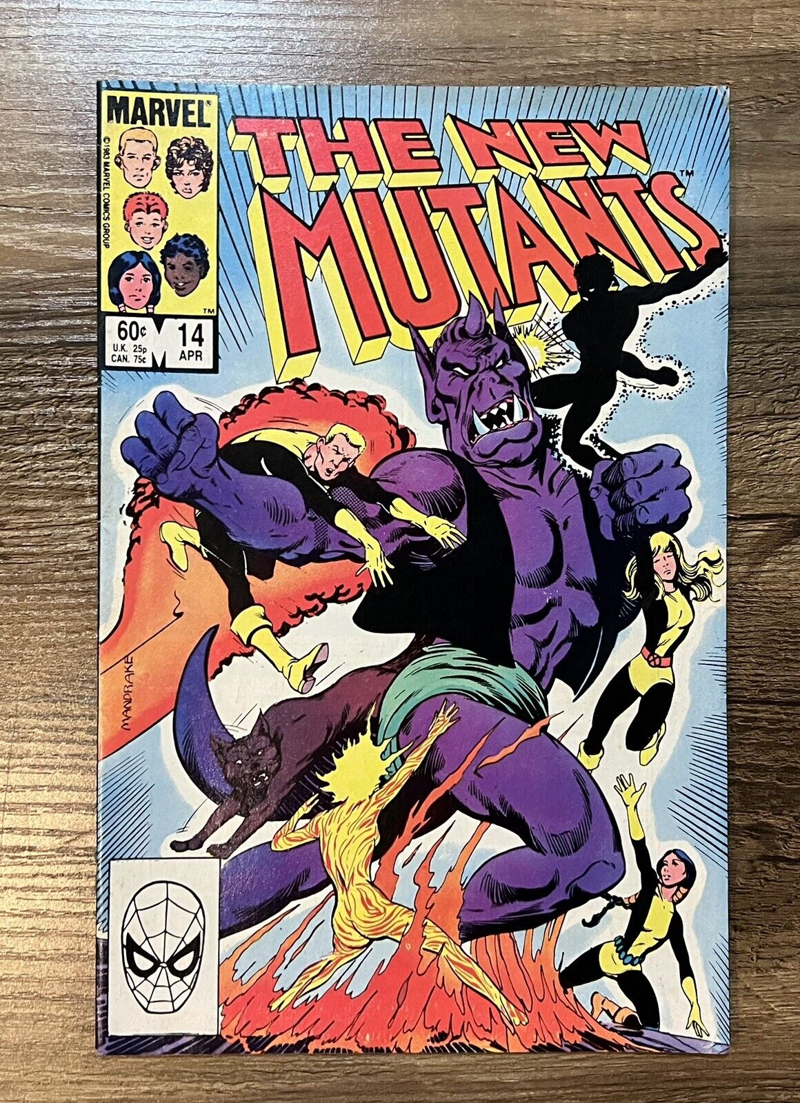 The New Mutants #14 Newsstand Marvel Comics 1984