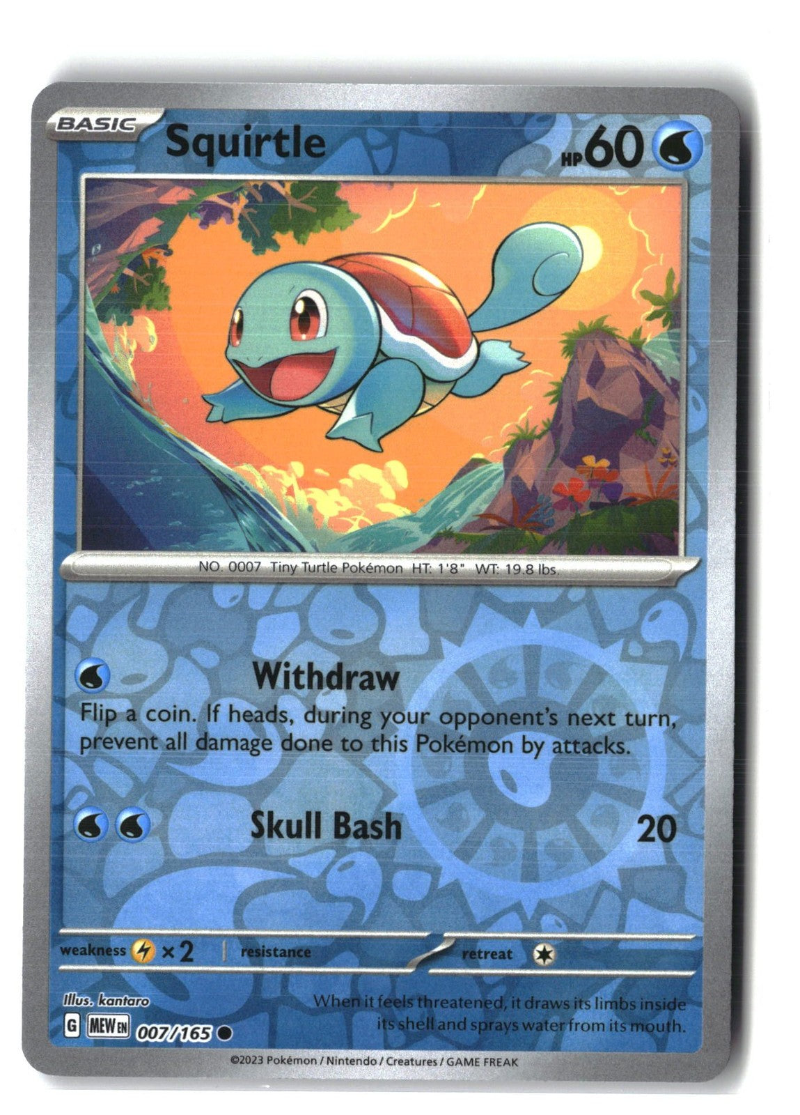 Squirtle Reverse Holofoil NM (SV: Scarlet & Violet 151 007/165)
