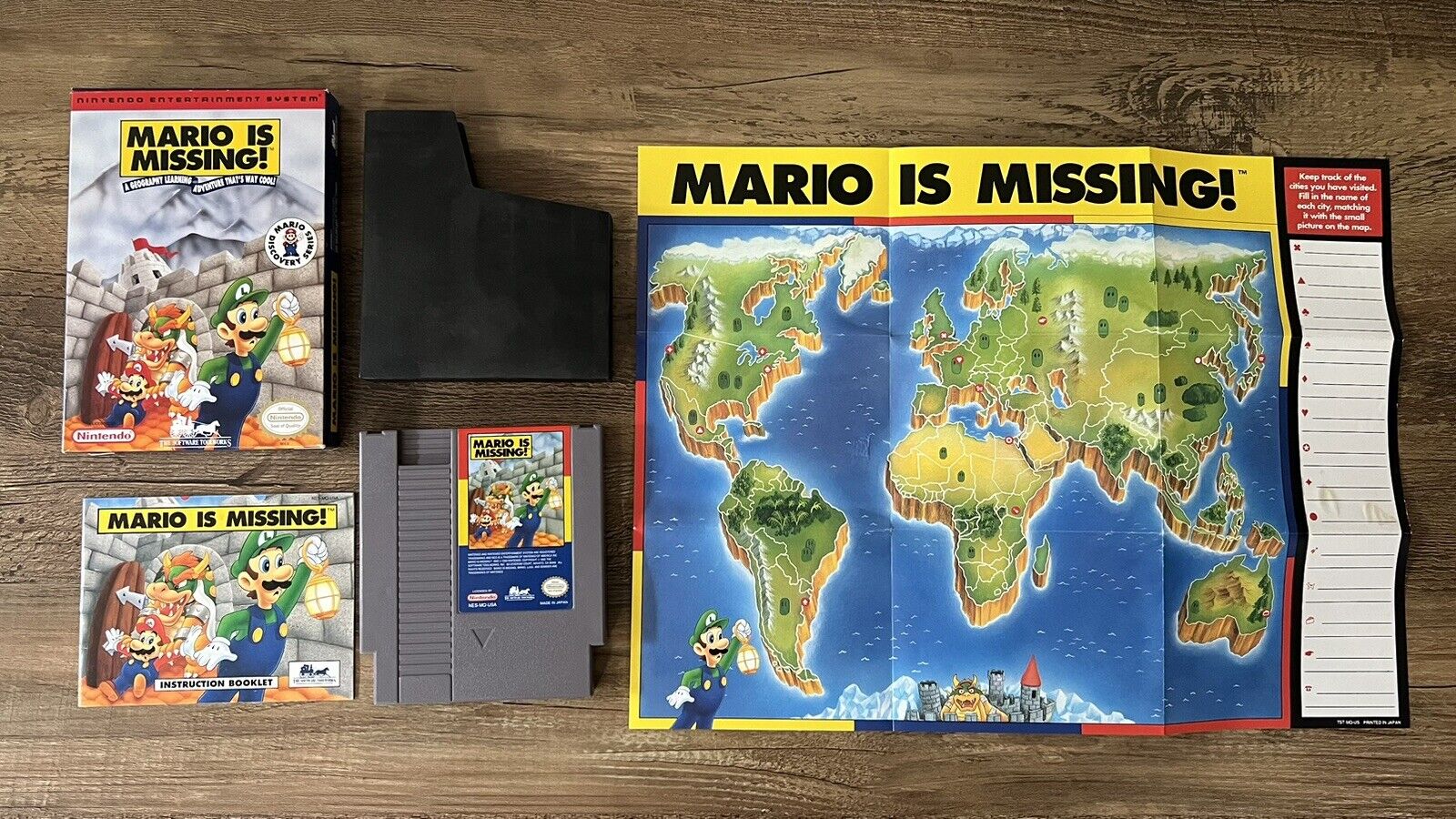 Mario is Missing (Nintendo Entertainment System, 1993) Complete. Tested & Works