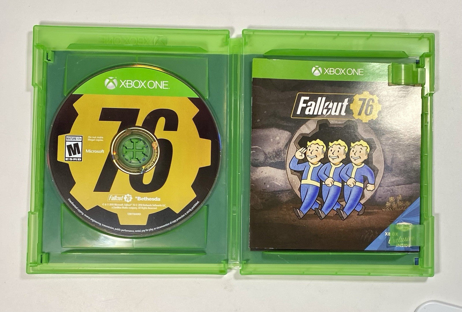 Fallout 76 Tricentennial Edition (Xbox One, 2018) CIB W/ Manual & Inserts