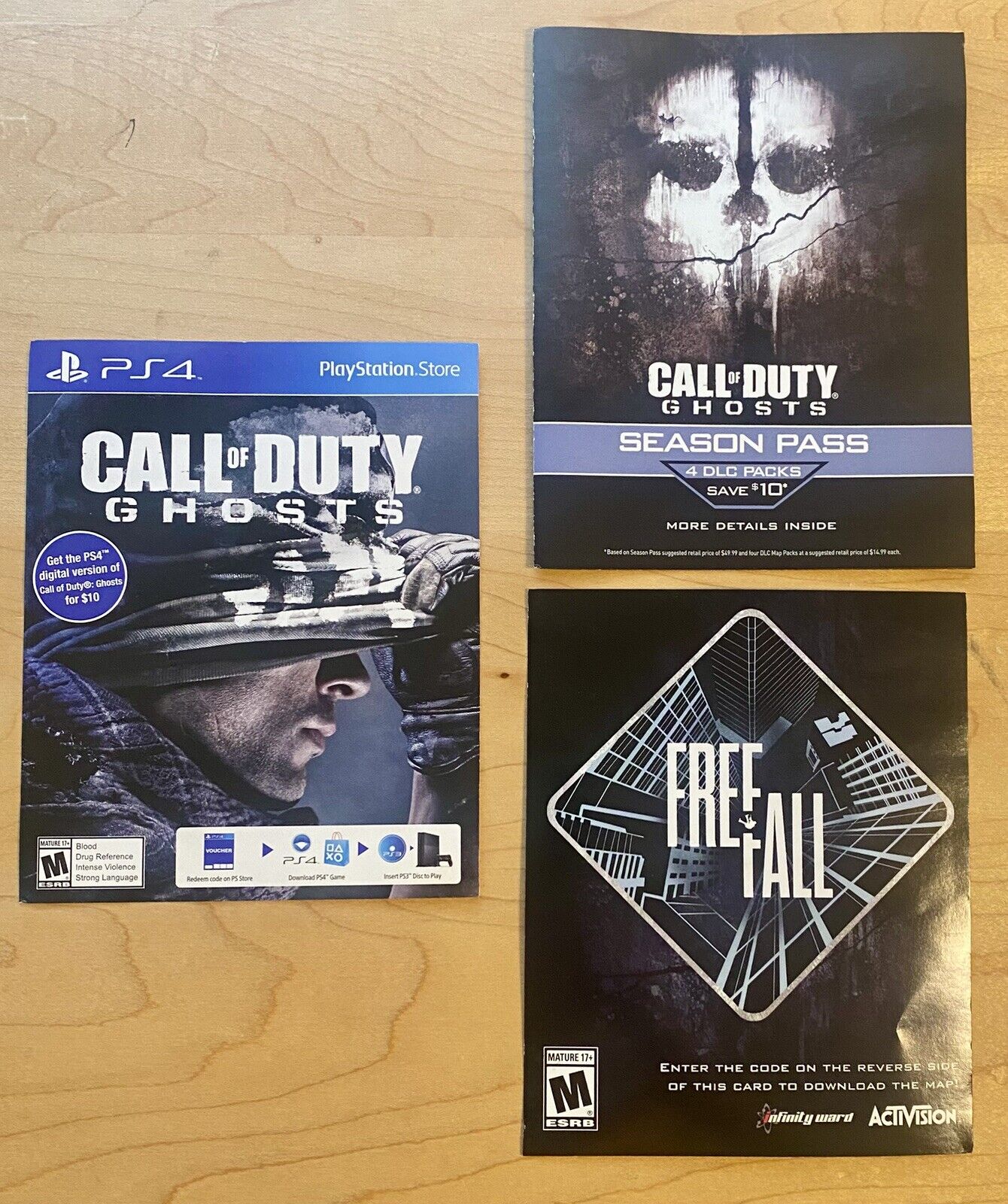 Call Of Duty Advanced Warfare, Ghosts, Black Ops & Modern Warfare 3 Lot, PS3
