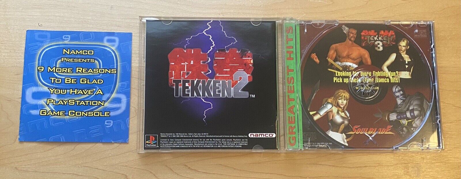 Tekken 2 (Sony PlayStation 1 PS1, 1996) CIB w/ Manual & Reg Card, Tested