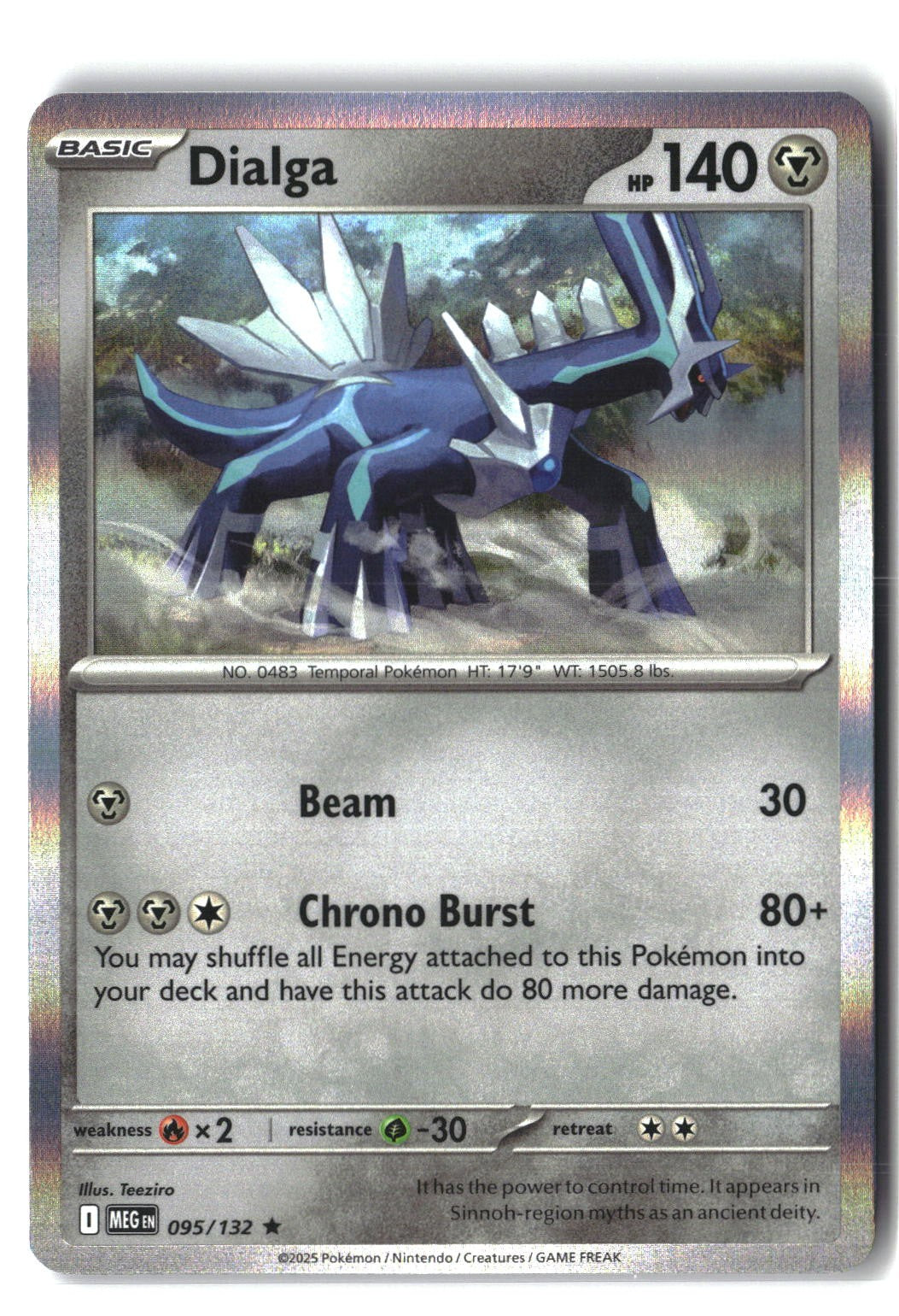 Dialga Holofoil NM (Mega Evolution 095/132)