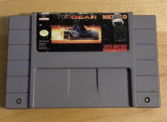 Top Gear (Super Nintendo Entertainment System SNES 1992) Authentic & Tested