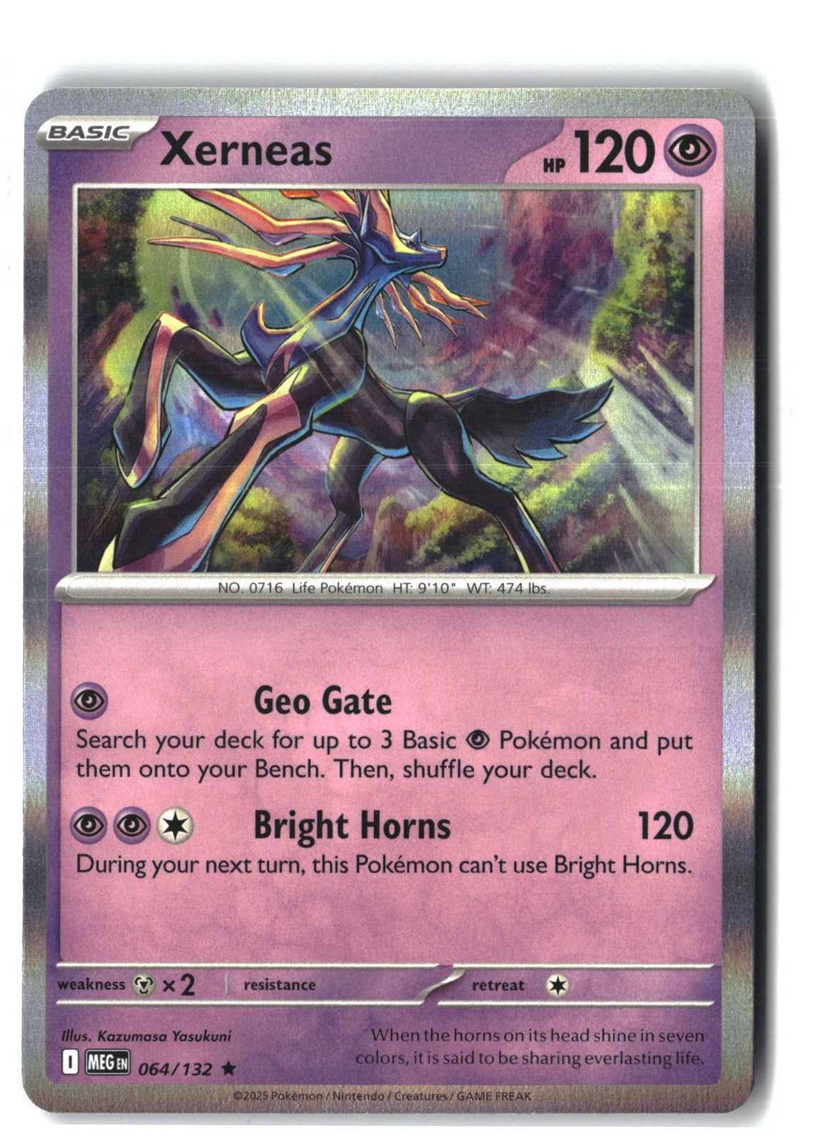 Xerneas Holofoil NM (Mega Evolution 064/132)