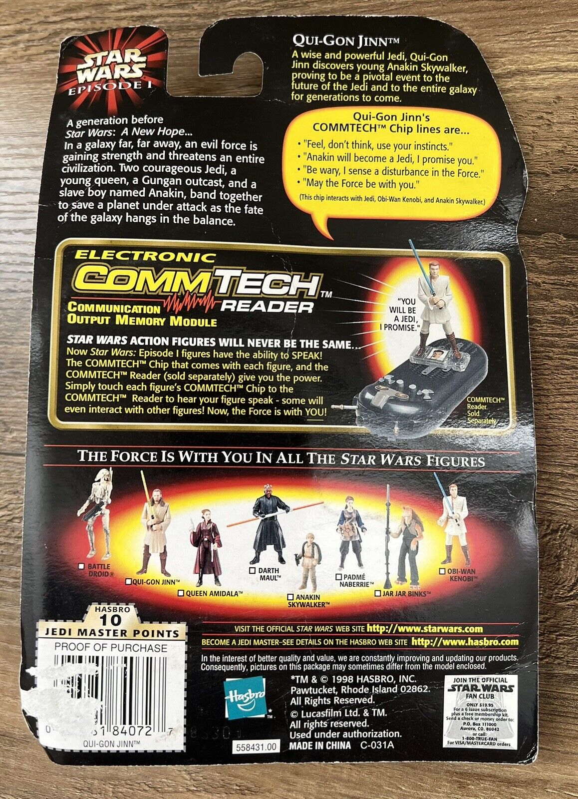 Star Wars Episode 1 Electronic COMMTECH READER Device 1999 With 5 Figures Sealed