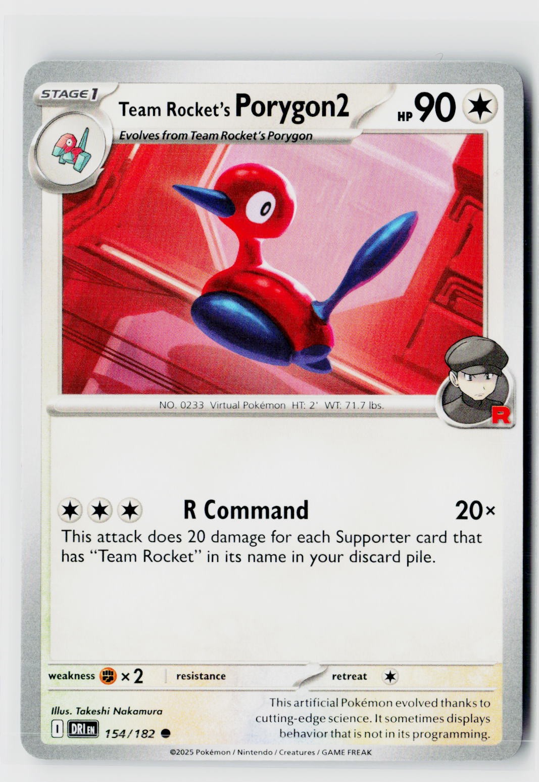 Team Rocket's Porygon2 (Destined Rivals 154/182) NM