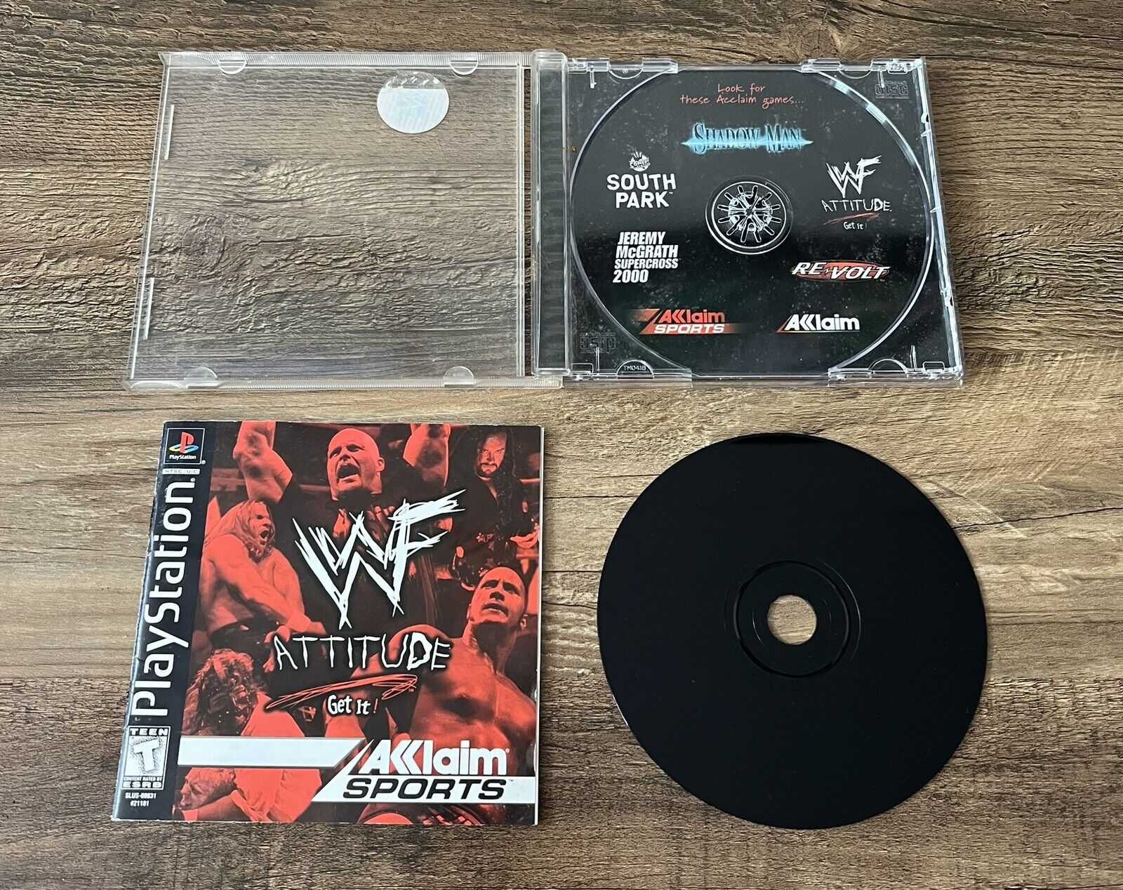 WWF Attitude PS1 (Sony PlayStation 1, 1999) Complete & Tested