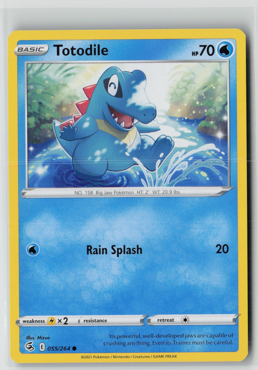 Totodile (SWSH08: Fusion Strike 055/264) NM