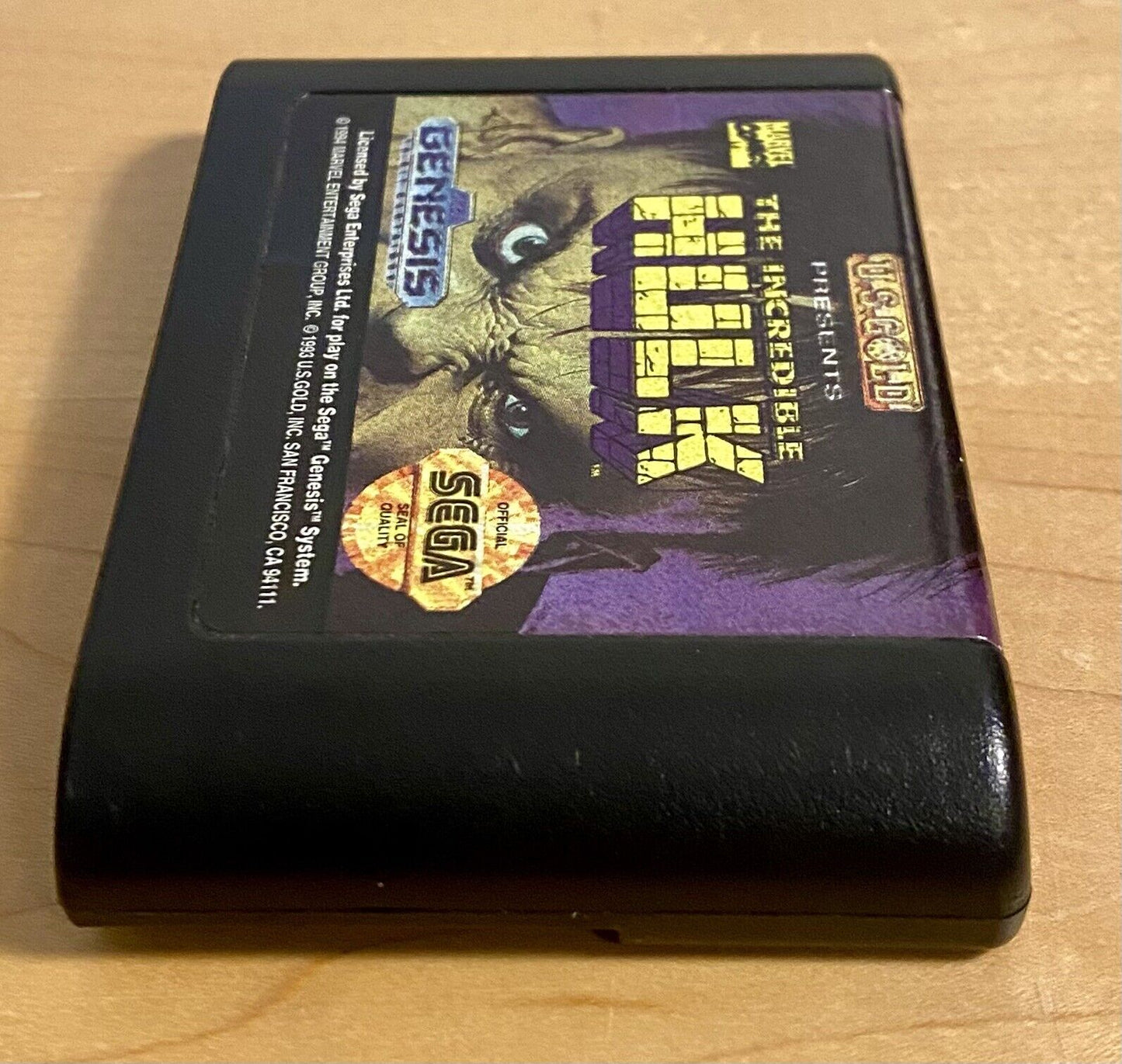 Incredible Hulk (Sega Genesis, 1994) No Manual, Authentic, Cleaned, & Tested