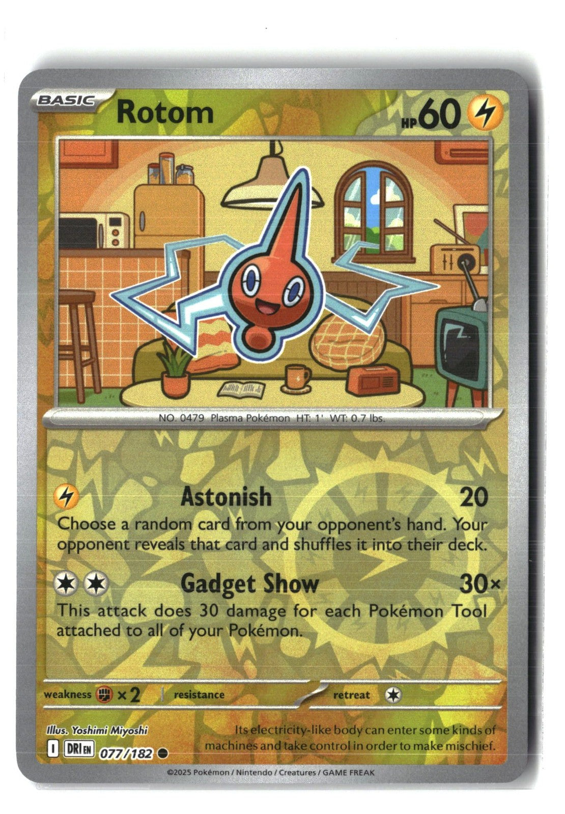 Rotom Reverse Holofoil NM (Destined Rivals 077/182)