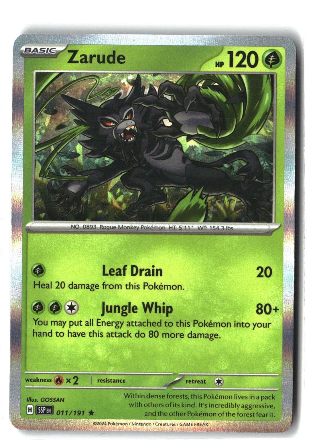 Zarude Holofoil NM (Surging Sparks 011/191)