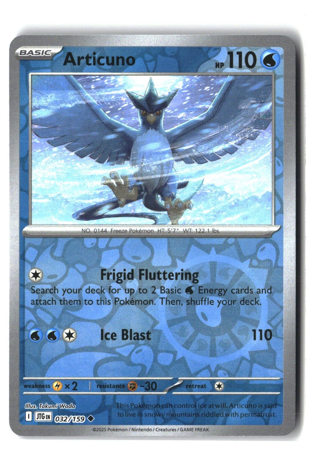 Articuno Reverse Holofoil NM (Journey Together 032/159)