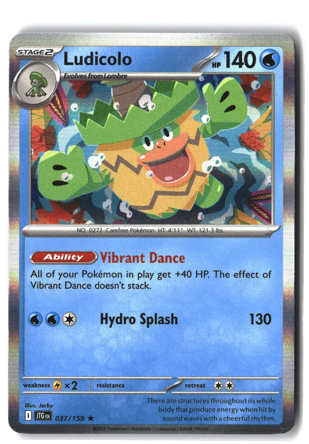 Ludicolo Holofoil NM (Journey Together 037/159)