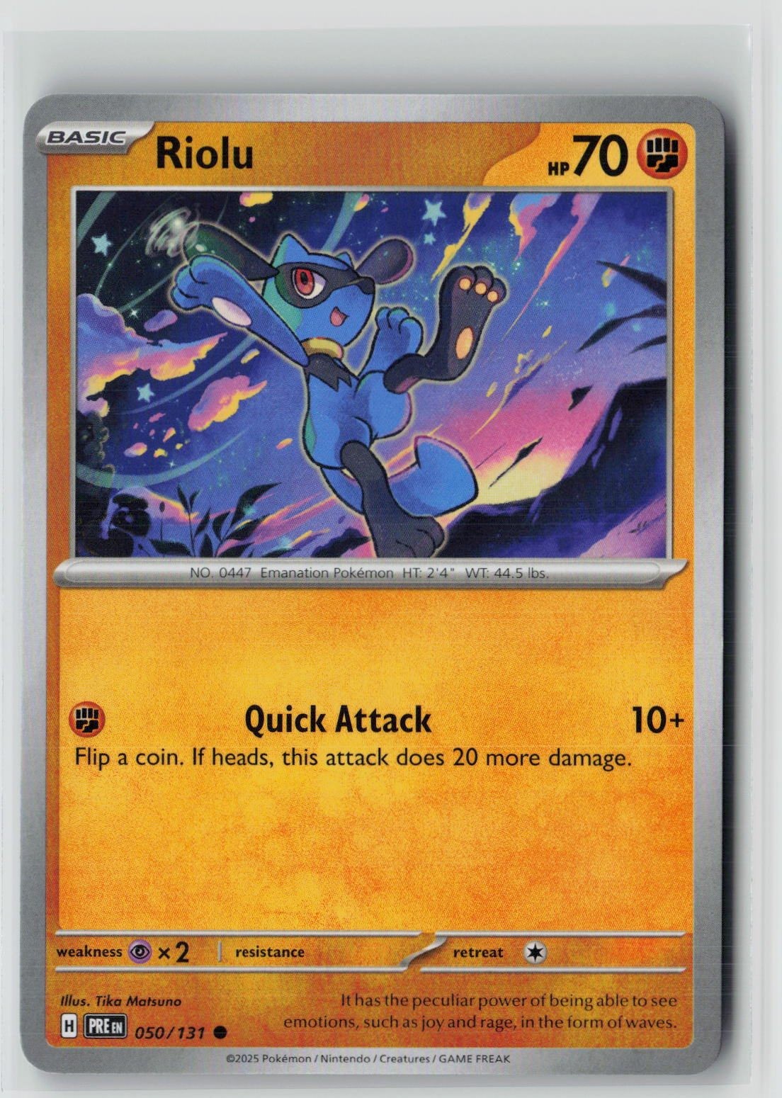 Riolu (SV: Prismatic Evolutions 050/131) NM