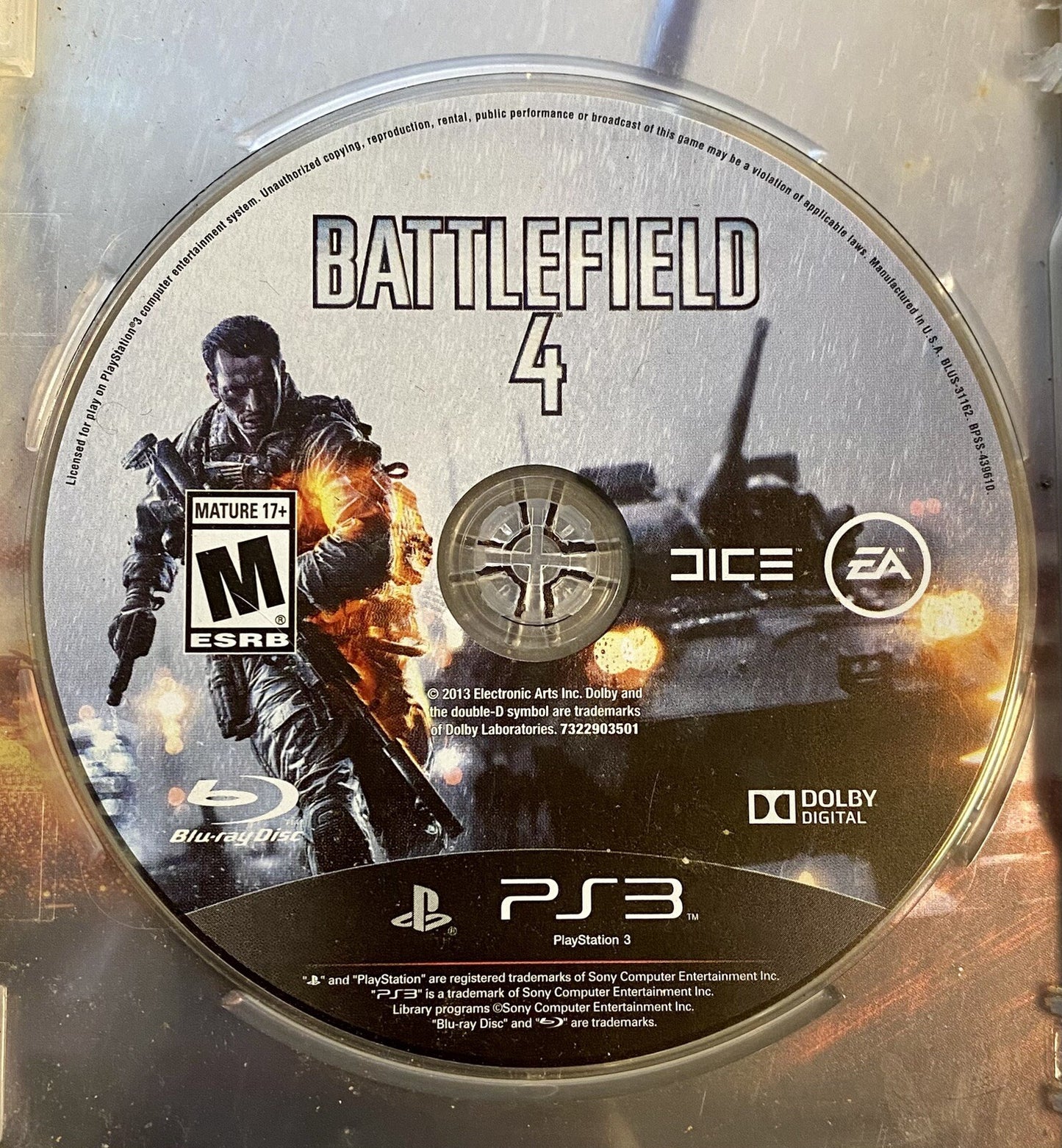 Battlefield 4 Limited Edition (Sony PlayStation 3 PS3, 2013) Steelbook, Tested