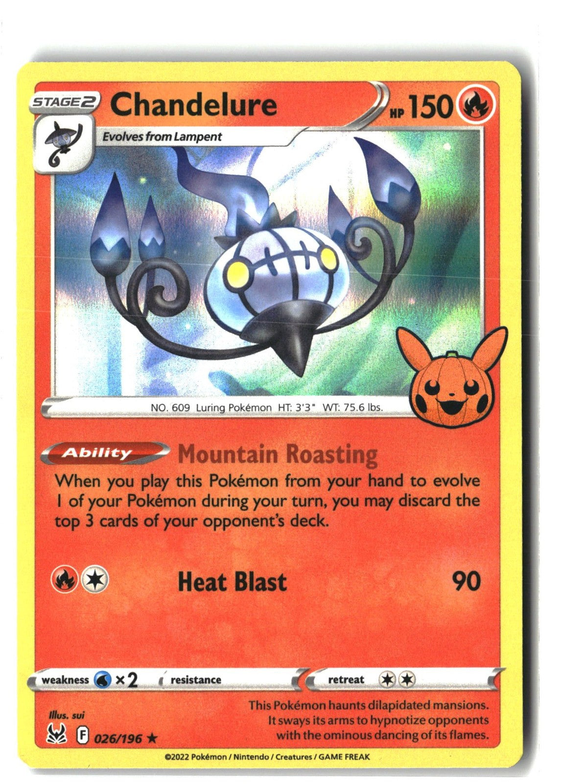 Chandelure TTBB23 Holofoil NM