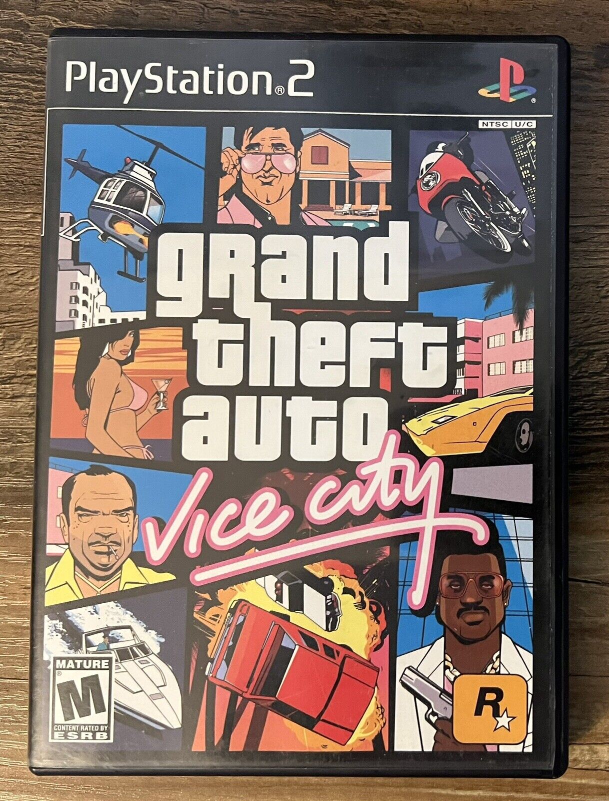 GTA Grand Theft Auto: Vice City (Sony PlayStation 2, 2002) With Manual. Tested.