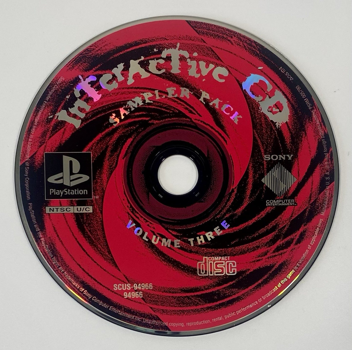 Interactive CD Sampler Pack Volume Three 3 (Sony PlayStation 1) PS1  Tested