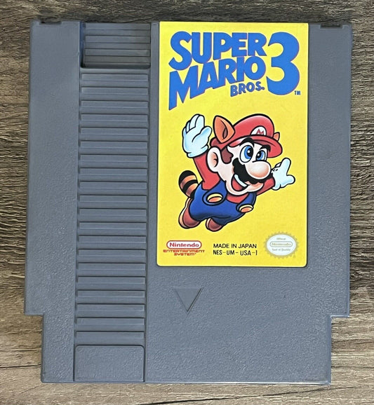 Super Mario Bros. 3 (Nintendo NES, 1990) - Authentic Cleaned & Tested