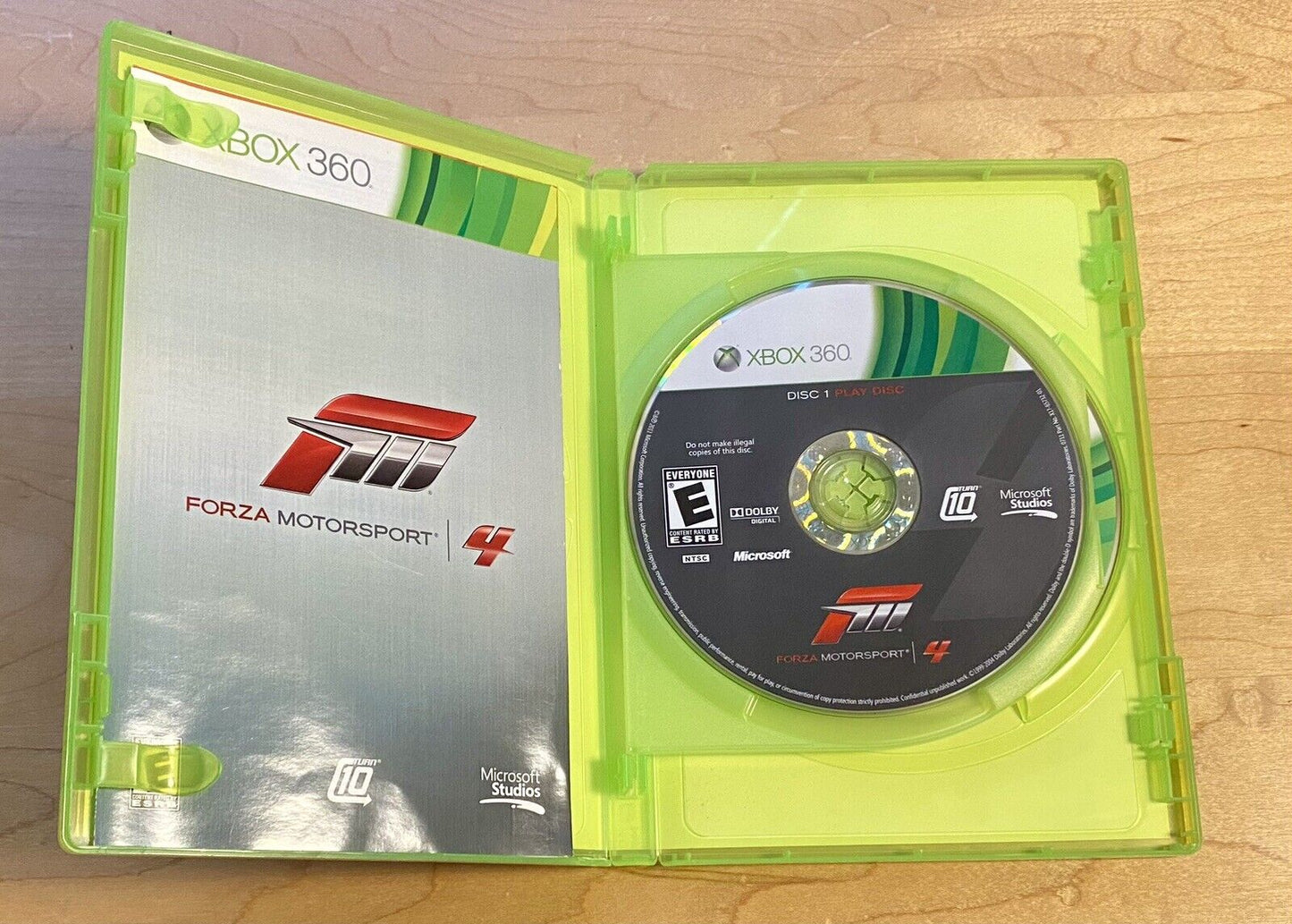 Forza Motorsport 4 (Microsoft Xbox 360, 2011) CIB W/ Manual & Insert, Tested