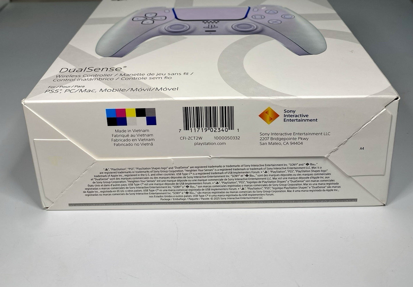 New Sony PlayStation 5 PS5 Dualsense Wireless Controller Chroma Pearl CFI-ZCT2W