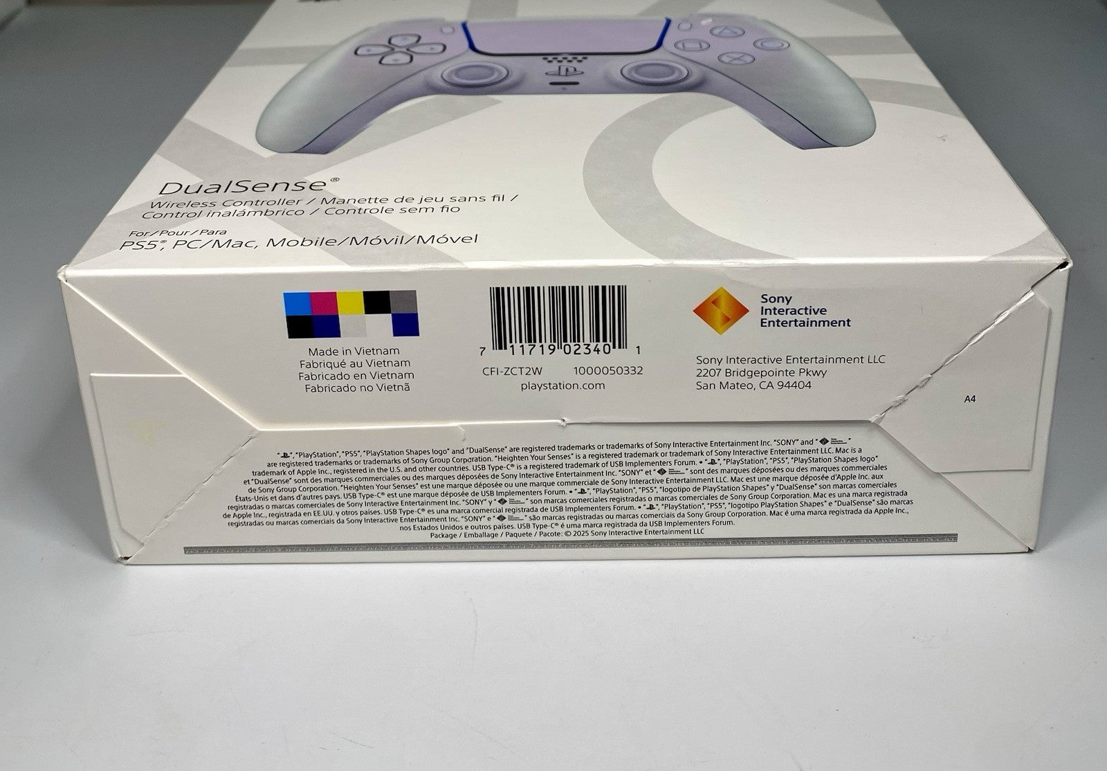 New Sony PlayStation 5 PS5 Dualsense Wireless Controller Chroma Pearl CFI-ZCT2W