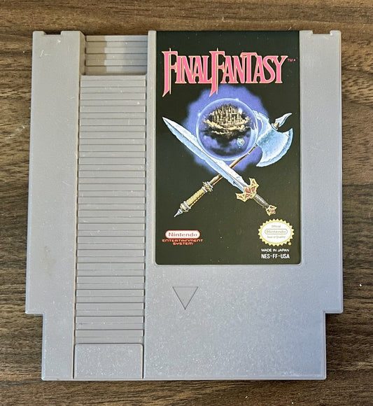 Final Fantasy (NES, 1990) Authentic Cartridge Great Condition - Saves Tested !